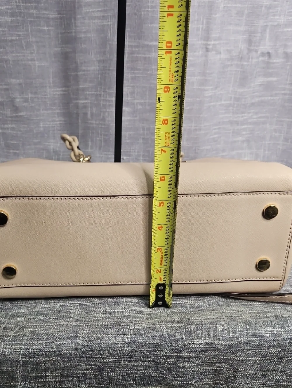 Michael Kors Blush Pink Saffiano Satchel with Gold Hardware